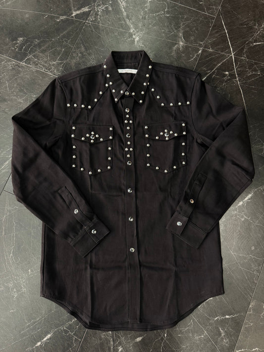 DS Givenchy Two Pocket Studded Denim Button Up