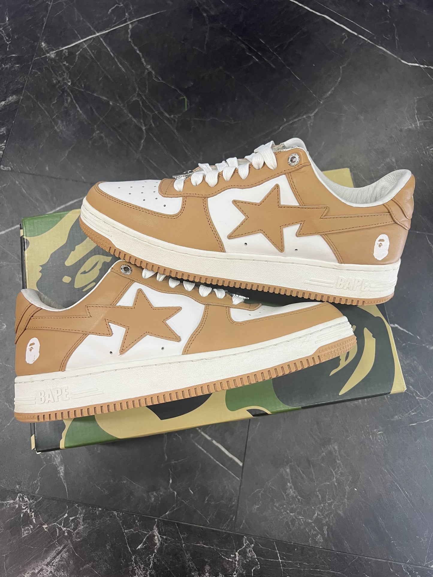 Bapesta Brown Leather