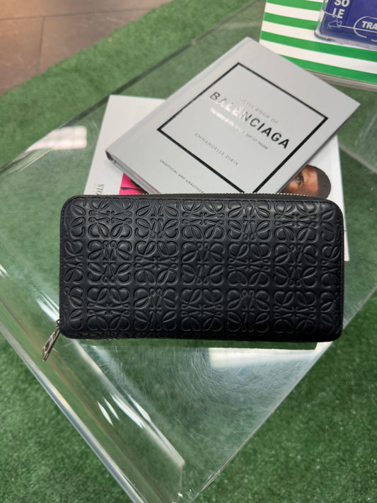 Loewe 2016 Repeat Black Anagram Wallet