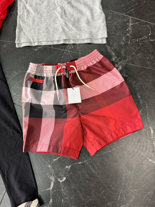 DS Toddler Burberry Parade Red Shorts